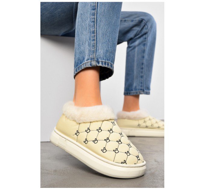 Уггі жіночі укорочені еко шкіра молочного кольору 195664L