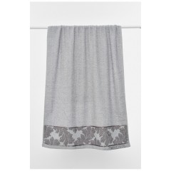 Полотенце банное махровое серого цвета 195741L