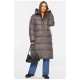 Куртка жіноча подовжена єврозима темно-сірого кольору 195801L