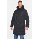 Мужская куртка удлиненная еврозима темно-синего цвета 196037L