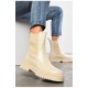 Черевики жіночі зимові бежевого кольору 196038L