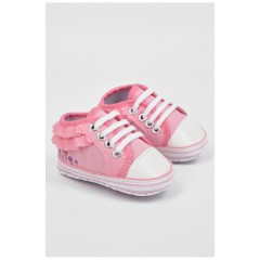 Пінетки дитячі для дівчинки рожевого кольору 196077L Пінетки дитячі для дівчинки рожевого кольору 196077L