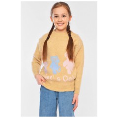 Светр дитячий для дівчинки бежевого кольору 196216L