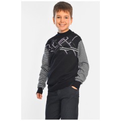 Светр дитячий для хлопчика чорного кольору 196358L