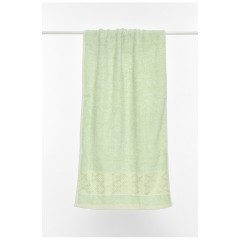 Рушник для обличчя махровий м'ятного кольору 196453L