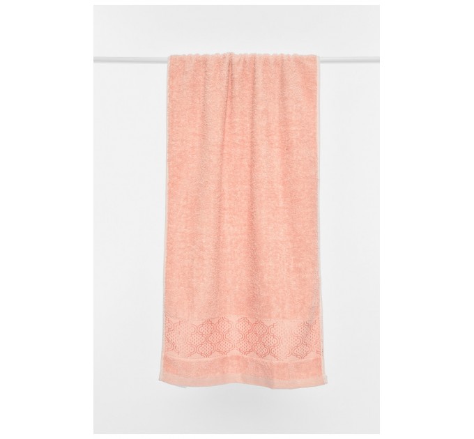 Рушник для обличчя махровий пудрового кольору 196455L