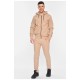 Спортивний костюм чоловічий на флісі бежевого кольору 196826L