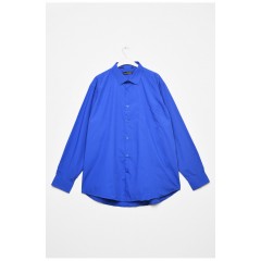 Сорочка чоловіча батальна синього кольору 196891L