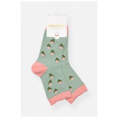 Шкарпетки дитячі демісезонні зеленого кольору 197144L