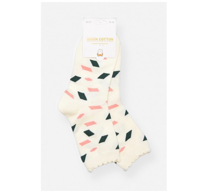 Шкарпетки дитячі демісезонні білого кольору 197151L