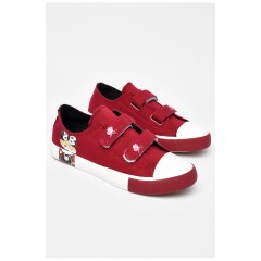 Кеди дитячі бордового кольору текстиль 197210L