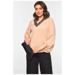 Блуза женская бежевого цвета. 197323L