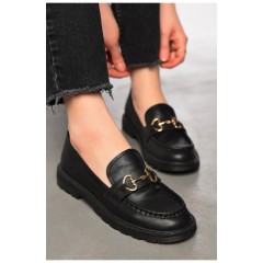 Туфлі-лофери жіночі чорного кольору 197415L
