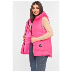 Жилетка жіноча малинового кольору 198301L