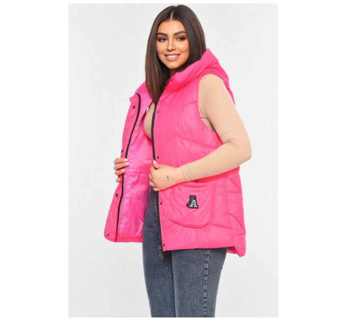 Жилетка жіноча малинового кольору 198301L