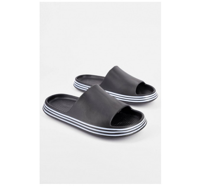 Шльопанці чоловічі піна чорного кольору 198719L