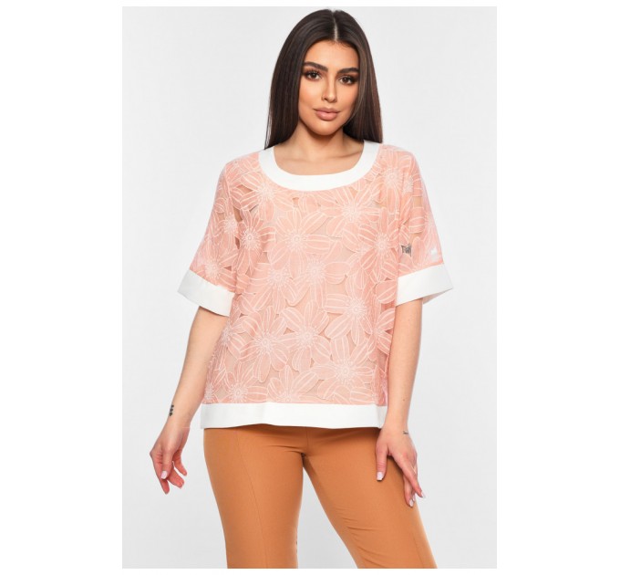 Блуза жіноча персикового кольору 198775L