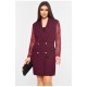 Сукня-піджак жіноча бордового кольору 198874L