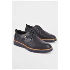 Туфлі підліткові для хлопчика чорного кольору 198936L