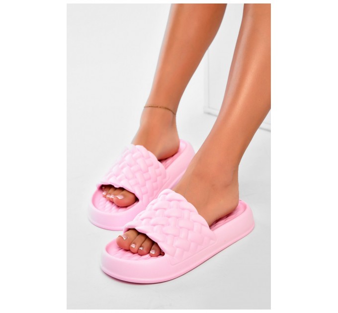 Шлепанцы пена женские пудрового цвета 199045L