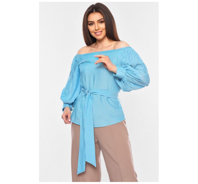 Женская блузка голубого цвета 199205L