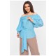 Блуза жіноча блакитного кольору 199205L
