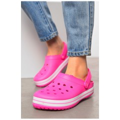 Кроксы женские розового цвета 199541L