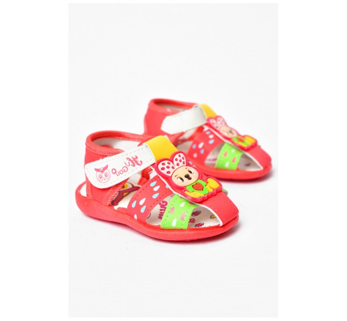 Сандалі дитячі коралового кольору 200494L