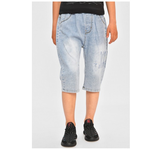 Детские бриджи для мальчика голубого цвета 200696L