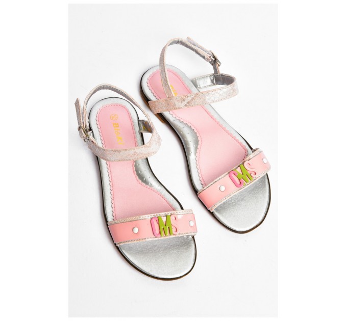 Босоножки для девочки розового цвета 200713L