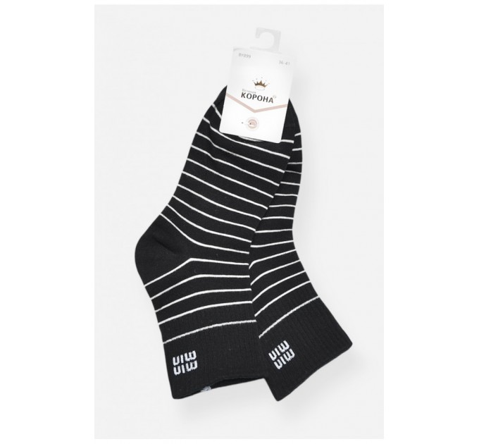 Шкарпетки жіночі демісезонні чорного кольору 200742L