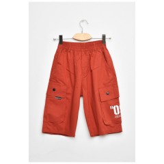Бриджі підліткові для хлопчика теракотового кольору 200746L
