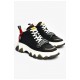 Кросівки чоловічі чорного кольору на шнурівці 200762L