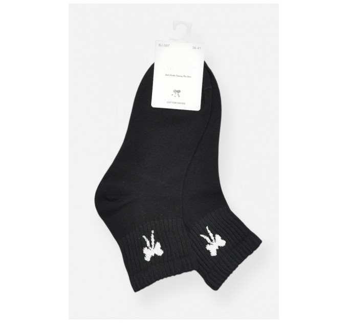 Шкарпетки жіночі демісезонні чорного кольору 200781L