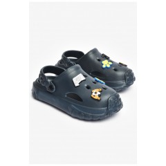 Кроксы детские темно-синего цвета 200825L