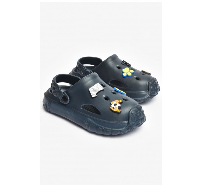 Крокси дитячі темно-синього кольору 200825L