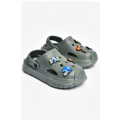 Кроксы детские серого цвета 200828L