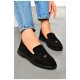 Туфлі-лофери жіночі чорного кольору 200910L