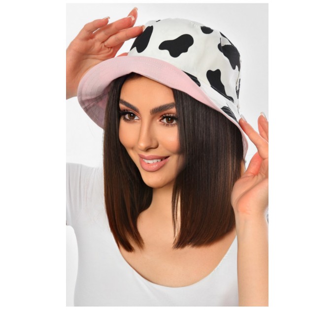 Панама женская двухсторонняя розового цвета 201251L