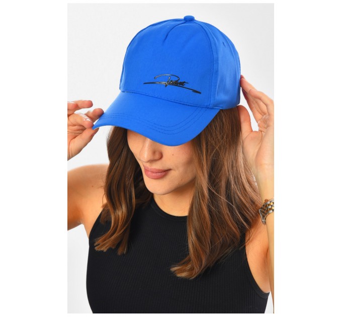 Кепка жіноча синього кольору 201273L