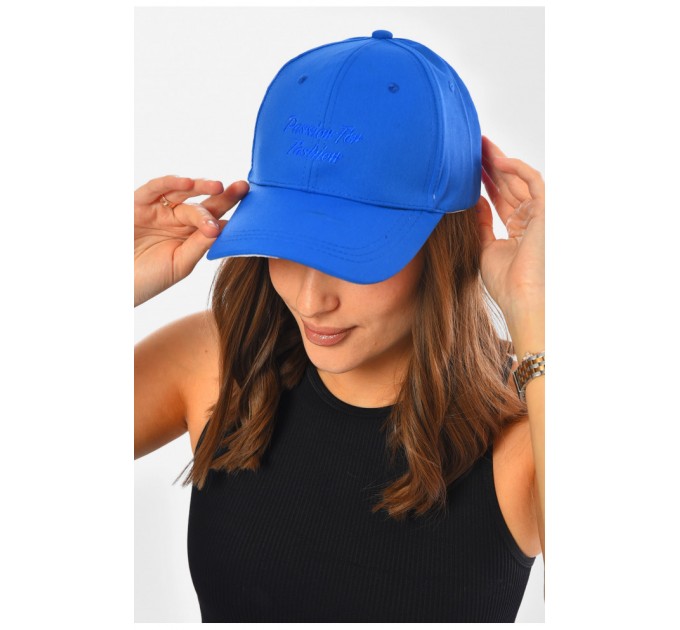Кепка женская синего цвета 201276L