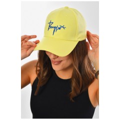 Кепка жіноча жовтого кольору 201284L