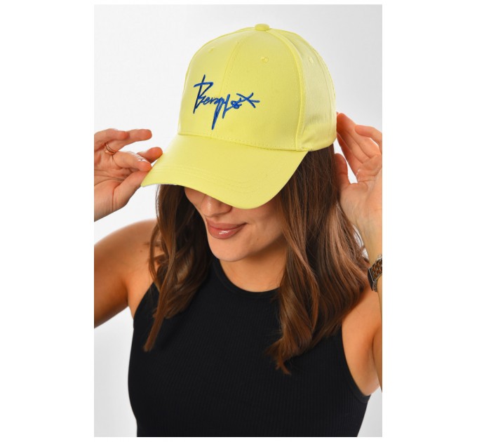 Кепка женская желтого цвета 201284L