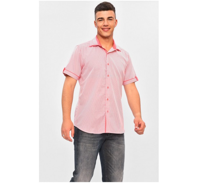 Рубашка мужская розового цвета 201358L