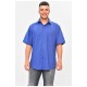Сорочка чоловіча батальна синього кольору 201436L