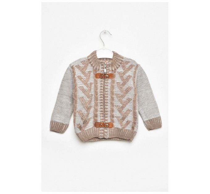Кофта детская для мальчика бежевого цвета 201719L