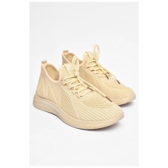 Кроссовки мужские бежевого цвета 201786L