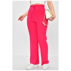 Штани жіночі однотонні рожевого кольору 201898L