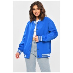 Бомбер жіночий напівбатальний синього кольору 202257L
