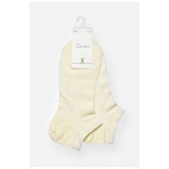 Шкарпетки жіночі спортивні демісезонні молочного кольору 202432L